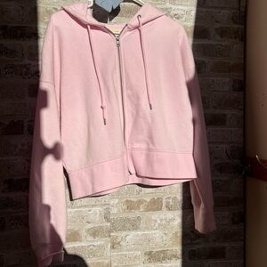 Pink Zip-Up Hoodie